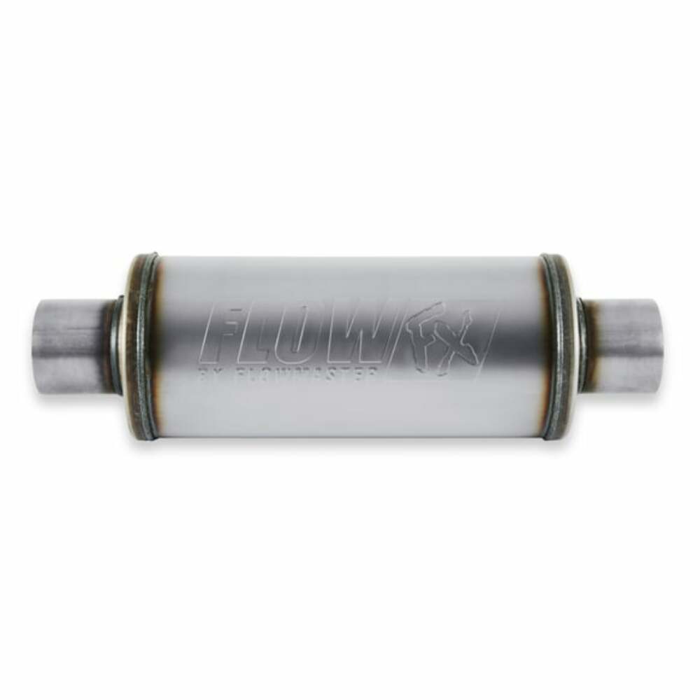 3.0 In/Out-6 Round Body-Moderate Sound; FlowFX Muffler; Flowmaster-72619