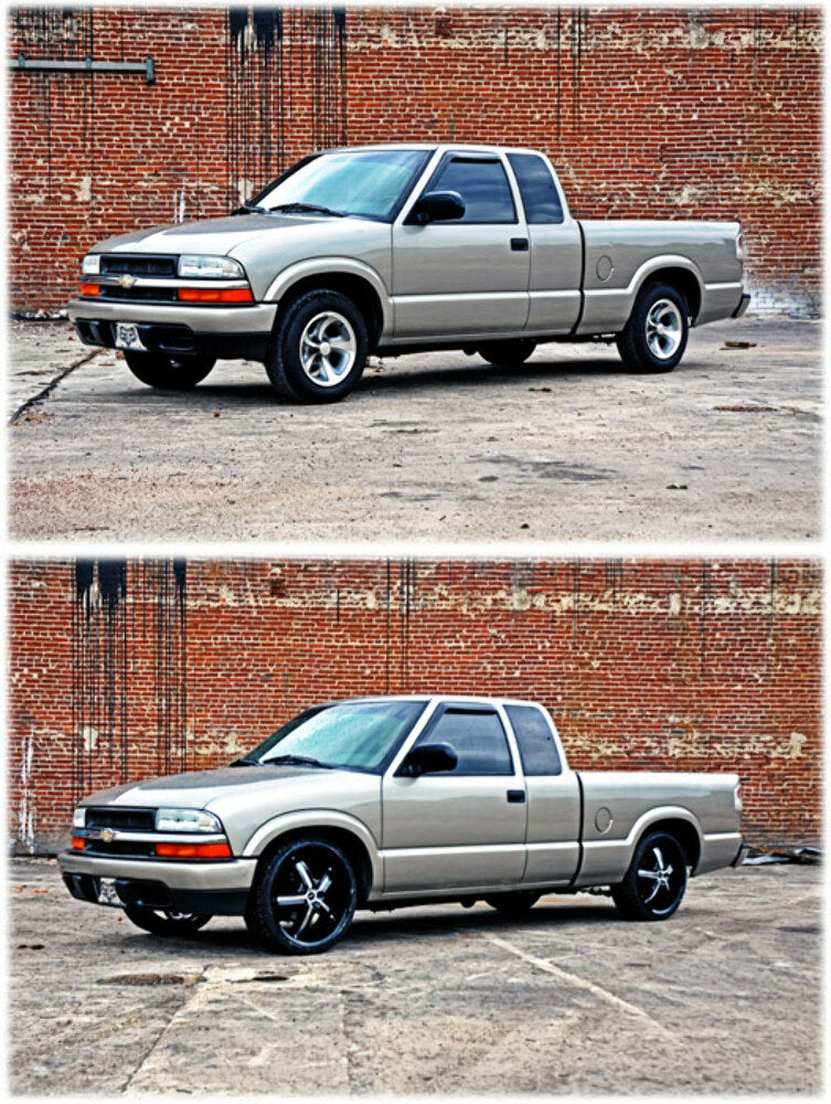 Fits Chevy/GMC Blazer/S15 Jimmy/Sonoma 2WD Lowering Kit; 2" FR; 3" RR; 727