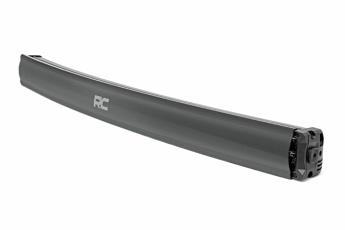 30 Inch Black Series LED Light Bar; Curved; Dual Row; Cool White DRL 72930BD
