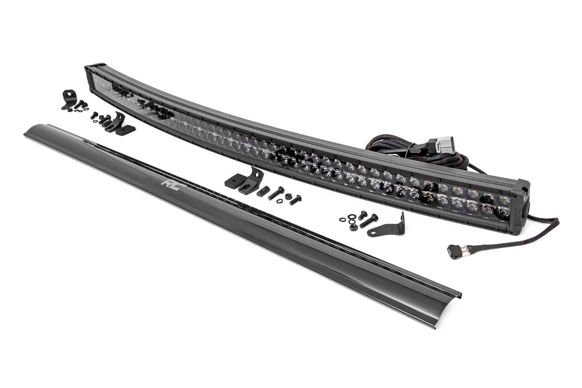 50 Inch Black Series LED Light Bar; Curved; Dual Row; Cool White DRL 72950BD