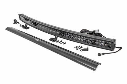 50 Inch Black Series LED Light Bar; Curved; Dual Row; Cool White DRL 72950BD