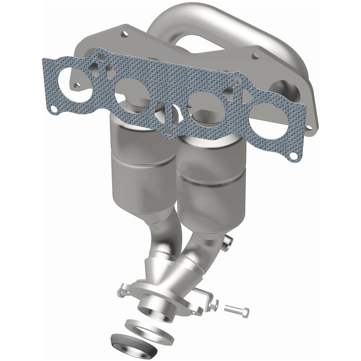 Catalytic Converter with Integrated Exhaust Manifold for HM Grade Federal / EPA Compliant Direct-Fit Manifold Catalytic
