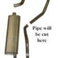 1960-64 Chevrolet Bel Air Single Exhaust System 8 cyl. 283 73006