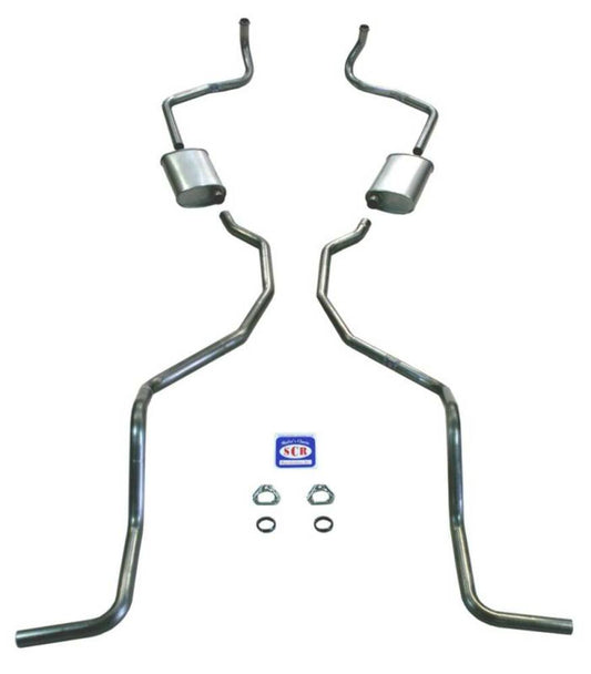 1960-1964 Chevrolet Impala Wagon Exhaust System Kit Small Block Steel 73026