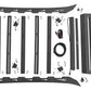 Fits Toyota Tacoma 2WD/4WD (2005-2023) Roof Rack; Front LED Lights; 73107