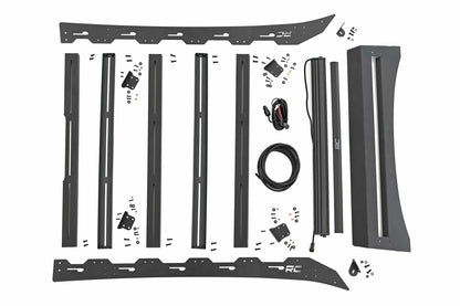 Fits Toyota Tacoma 2WD/4WD (2005-2023) Roof Rack; Front LED Lights; 73107