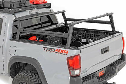 Fits Toyota Tacoma 2WD/4WD (2005-2023) Bed Rack; Aluminum; 73109