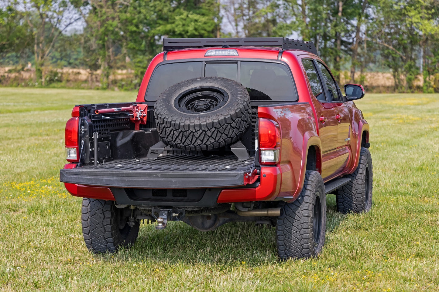 Bed Mount Spare Tire Carrier Universal(5x5.5 6x5.5 6x135 & 5x5.0) 73110