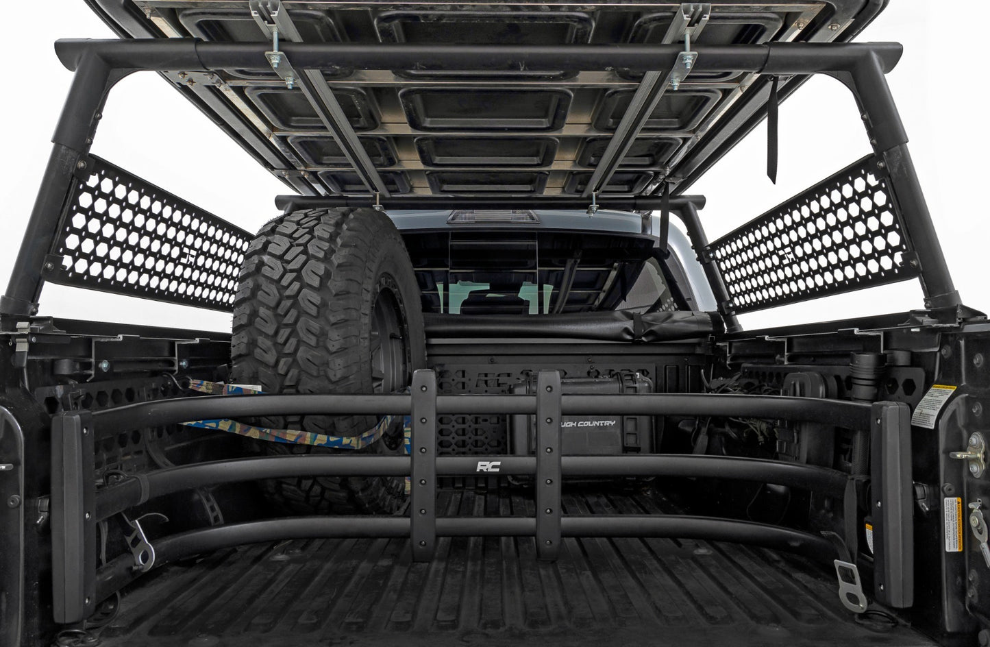 Fits Toyota Tacoma 2WD/4WD (2005-2023) Bed Rack Molle Panel; 73114