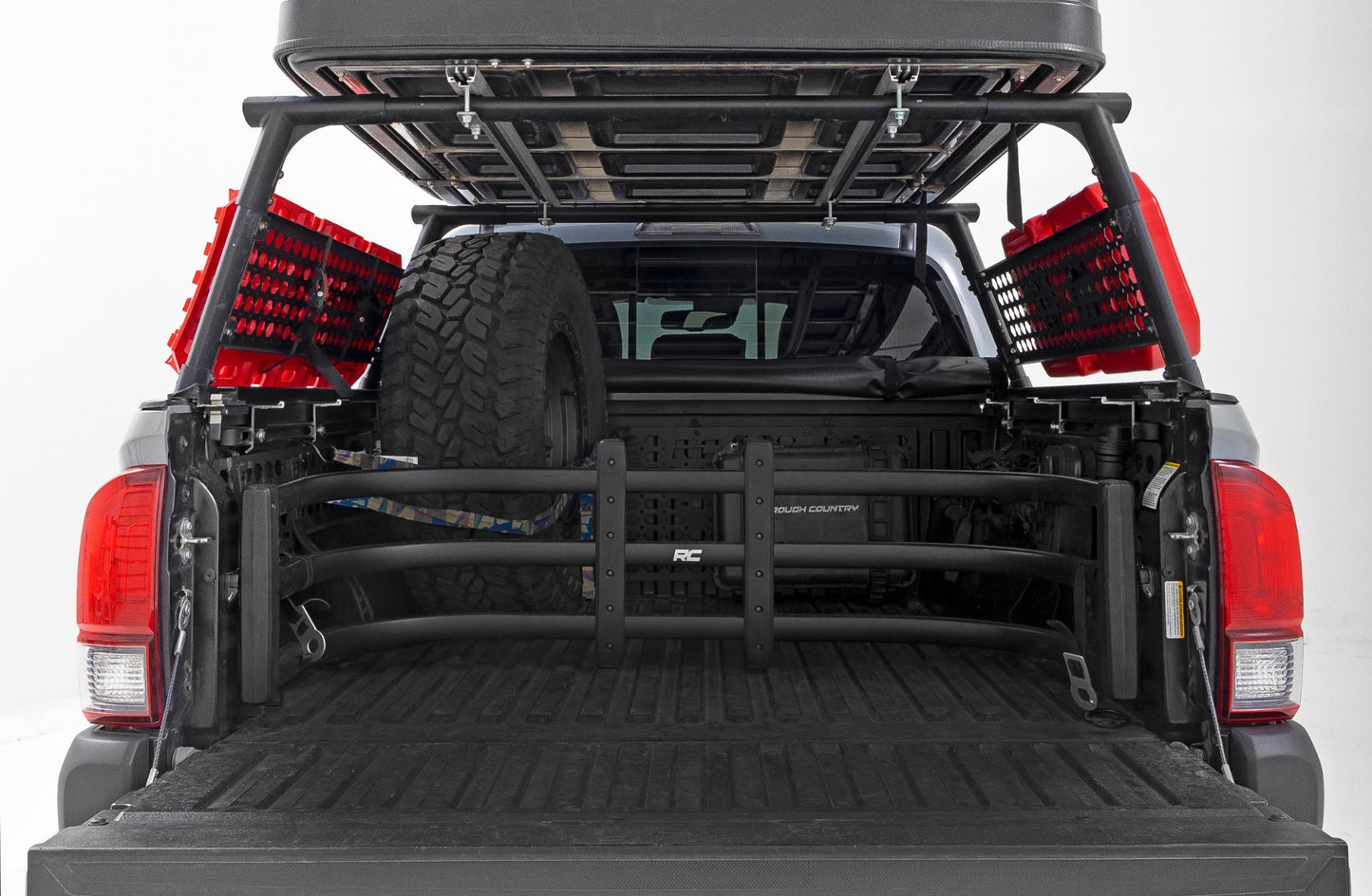 Fits Toyota Tacoma 2WD/4WD (2005-2023) Bed Rack Molle Panel; 73114