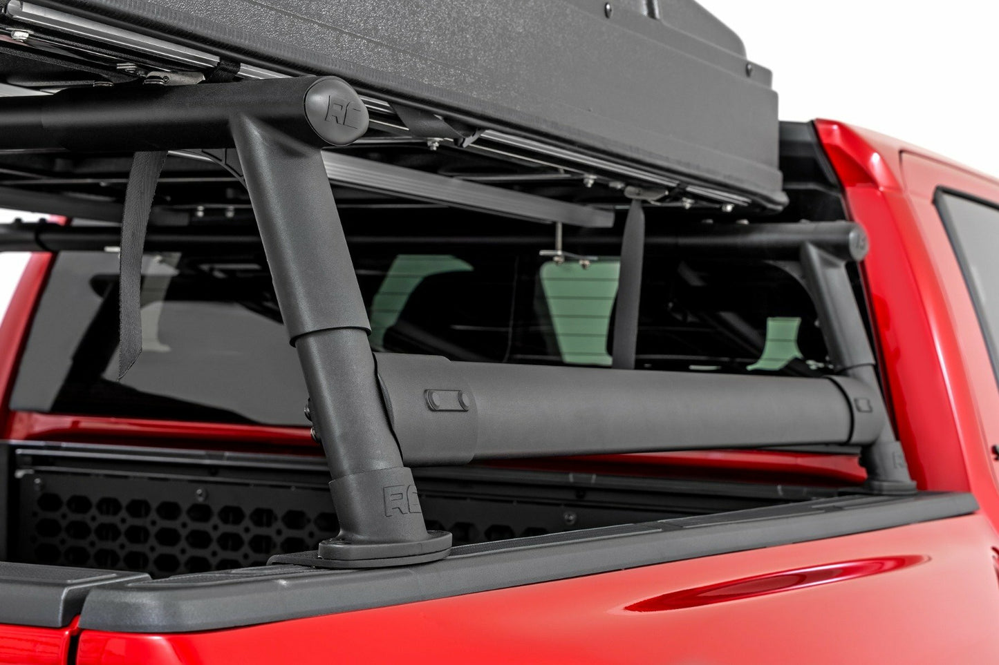 Fits Toyota Tacoma 2WD/4WD (2024) Bed Rack; Half Rack; Aluminum; 73119