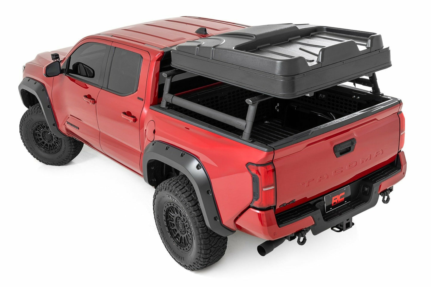 Fits Toyota Tacoma 2WD/4WD (2024) Bed Rack; Half Rack; Aluminum; 73119