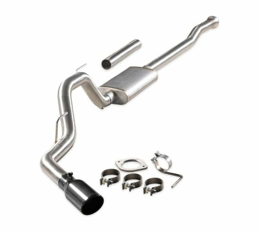 Fits 2021-2024 Ford F-150 2.7/3.5/5.0L, Cat-Back single exit exhaust 738115