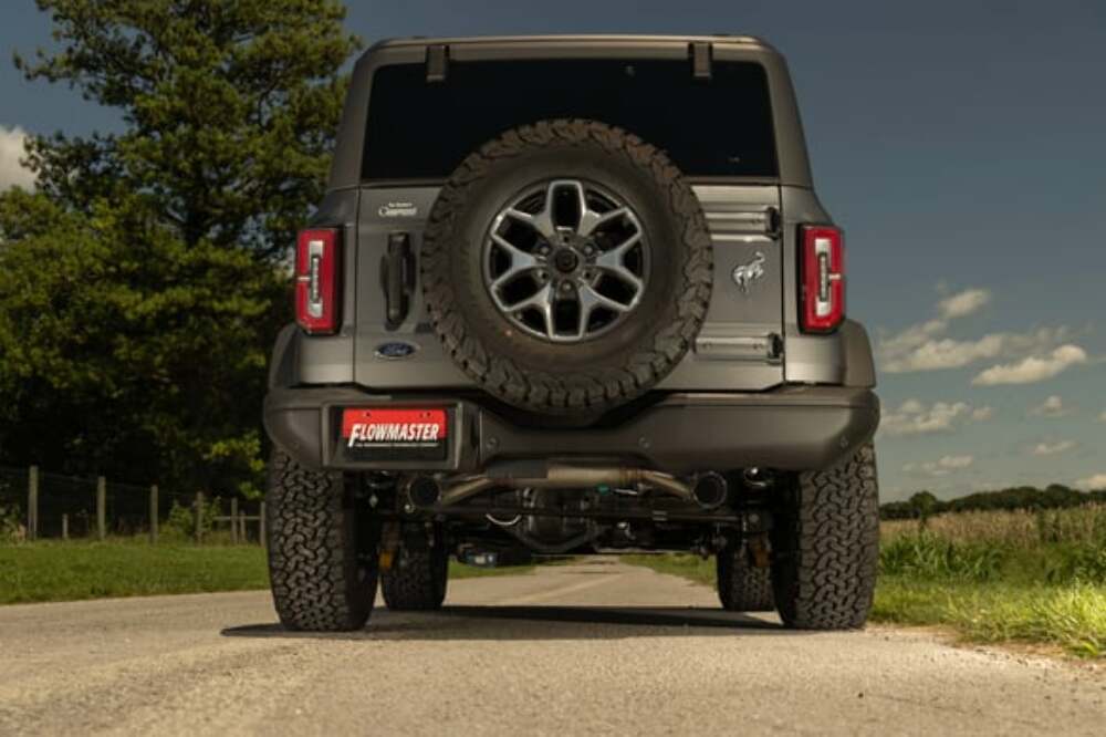 Fits 2021-2024 Ford Bronco 2.3/2.7L Axle-Back, dual rear exit exhaust 738123