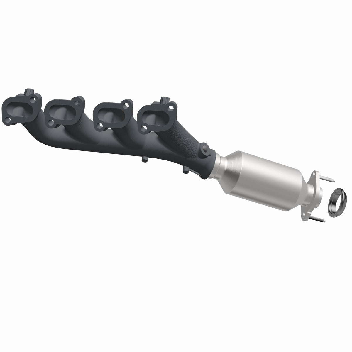 Catalytic Converter with Integrated Exhaust Manifold for HM Grade Federal / EPA Compliant Direct-Fit Manifold Catalytic