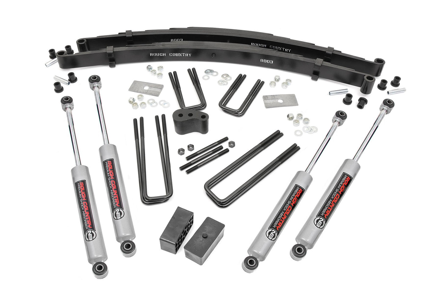 Rough Country 4 Inch Lift Kit - Rear Blocks - Dodge W100 Truck/W200 Truck 4WD (1970-1974) - 300.2