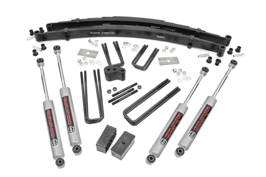 Rough Country 4 Inch Lift Kit - Rear Blocks - Dodge W100 Truck/W200 Truck 4WD (1970-1974) - 300.2