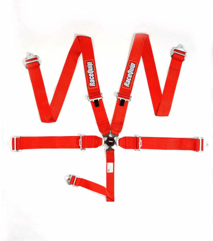 Sfi Camlock 5Pt Pd Lap Seat Belts Red - 741011RQP