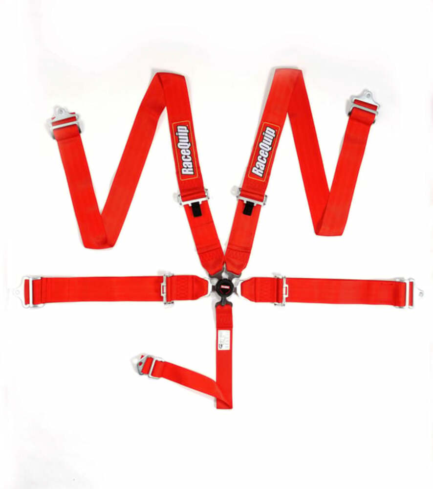 Sfi Camlock 5Pt Pd Lap Seat Belts Red - 741011RQP