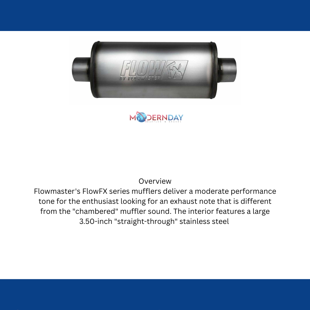 Flowmaster FlowFX Muffler 3.50 in. Center Inlet/Outlet Clamp On Stainless Steel