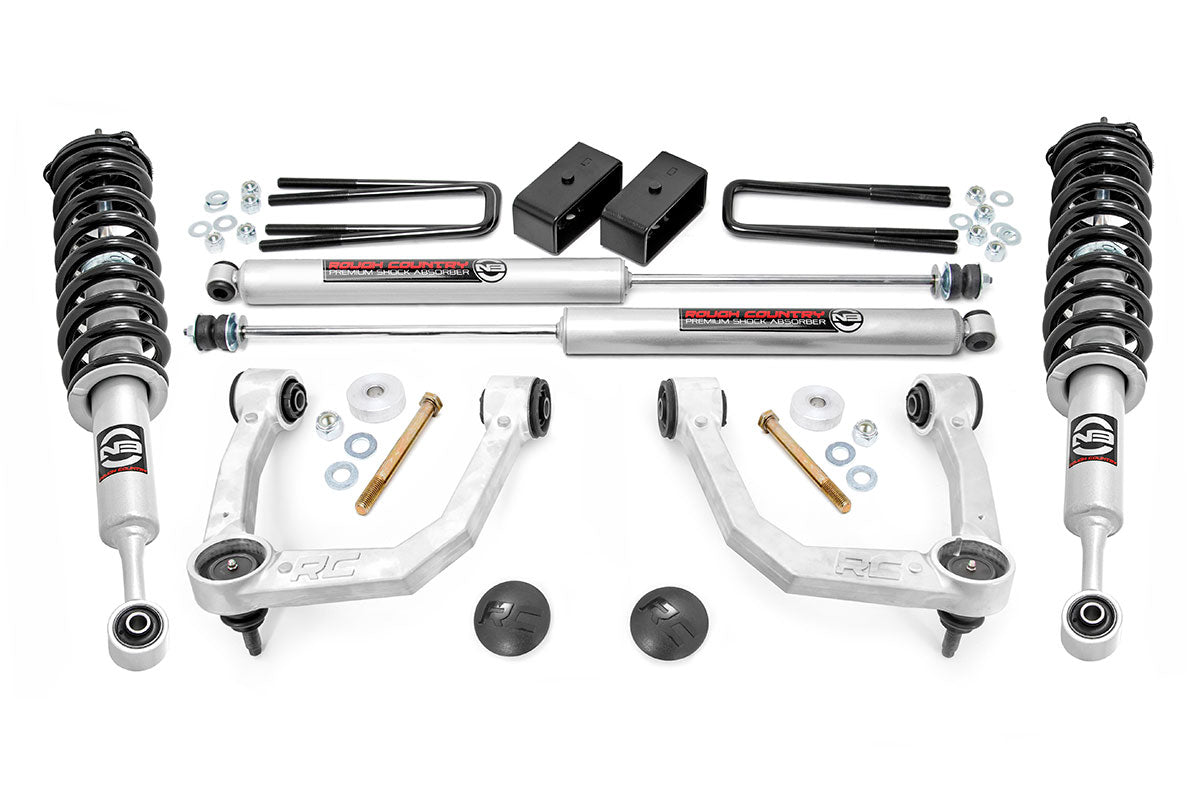 Fits Toyota Tacoma 4WD (2005-2023) 3.5 Inch Lift Kit; UCA; N3 Struts; 74231