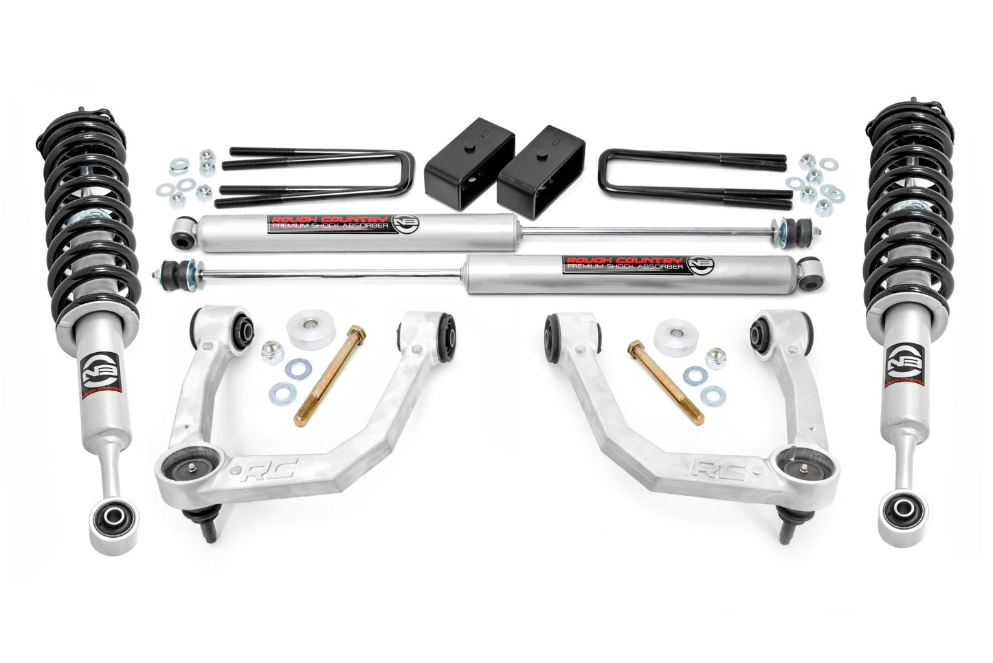 Fits Toyota Tacoma 4WD (2005-2023) 3.5 Inch Lift Kit; UCA; N3 Struts; 74231