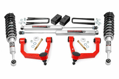 Fits Toyota Tacoma 4WD (2005-2023) 3.5 Inch Lift Kit; UCA; N3 Struts; 74231RED
