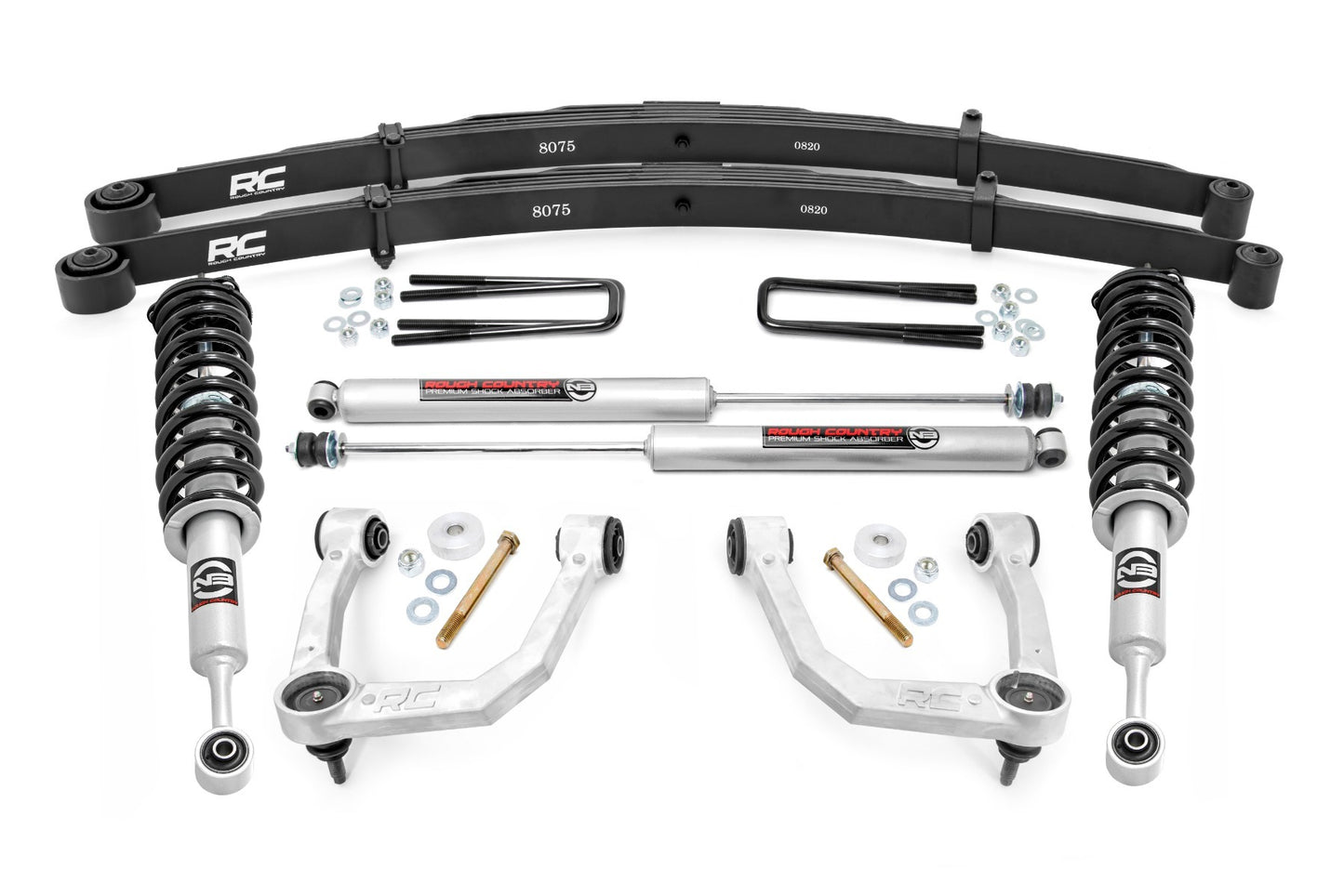 Fits Toyota Tacoma 4WD (2005-2023) 3.5 Inch Lift Kit; UCA; N3 Struts; 74232