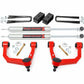 Fits Toyota Tacoma 4WD (2005-2023) 3.5 Inch Lift Kit; UCA; M1 Struts; 74240RED