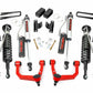 Fits Toyota Tacoma 4WD (2005-2023) 3.5 Inch Lift Kit; UCA; Vertex; 74250RED