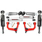 Fits Toyota Tacoma 4WD (2005-2023) 3.5 Inch Lift Kit; UCA; Vertex/V2; 74257RED