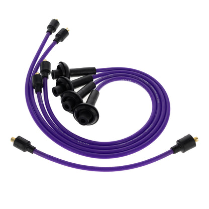 Spark Plug Wire Set Universal 8mm Silicone Spiro Pro 350 ohm/ft Purple 74191