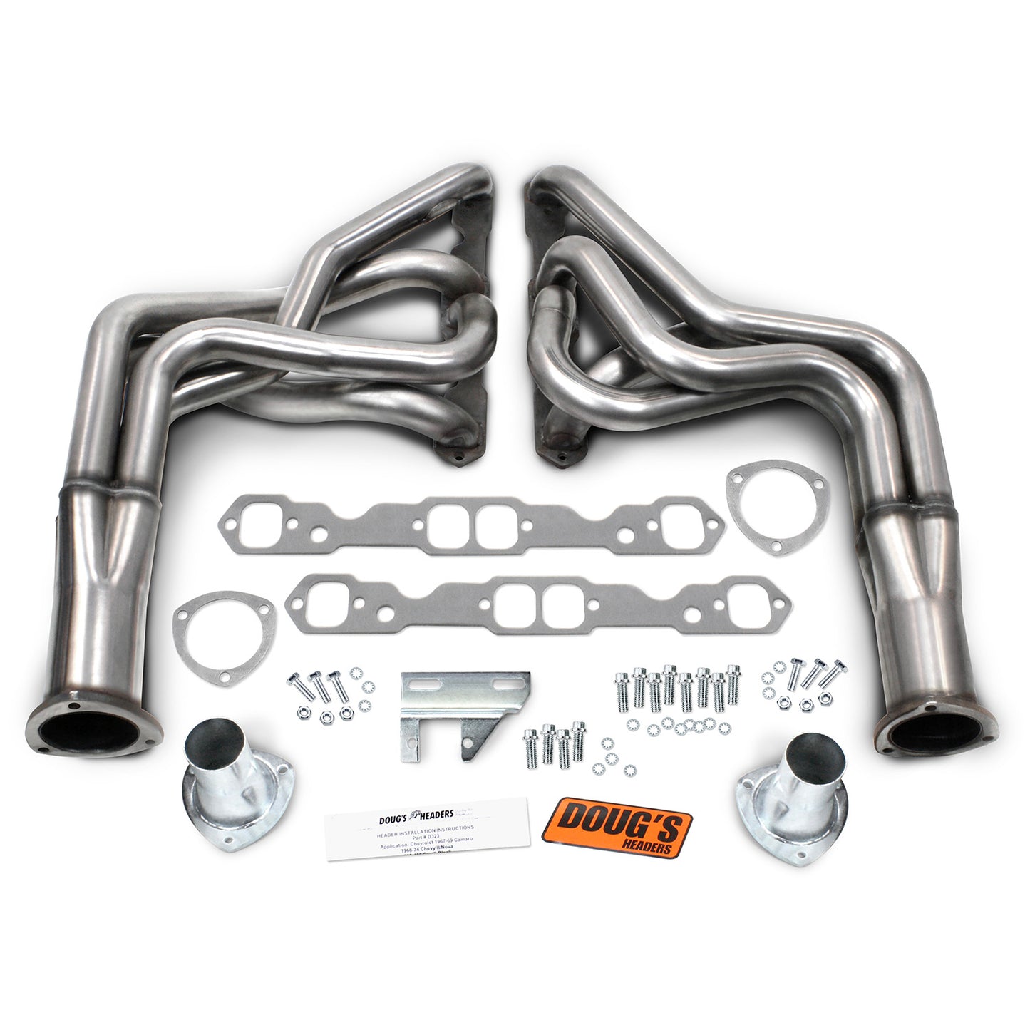 Long Tube Headers for 304 Stainless 1-7/8in Primary Stainless Steel D323-SS