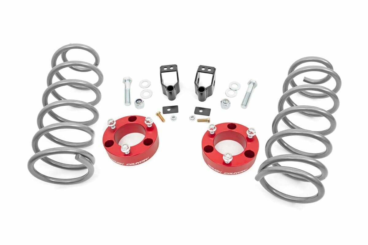 Fits Toyota 4Runner 4WD (2003-2009) 3" Lift Kit; X-REAS; RR Springs; Red; 761RED