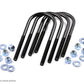 Fits Jeep Wrangler YJ 4WD (1987-1995) Rear Leaf Spring U-Bolt Kit; 7621
