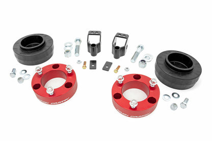 Fits Toyota 4Runner 4WD (2003-2009) 3" Lift Kit; X-REAS; RR Spacers; Red; 762RED
