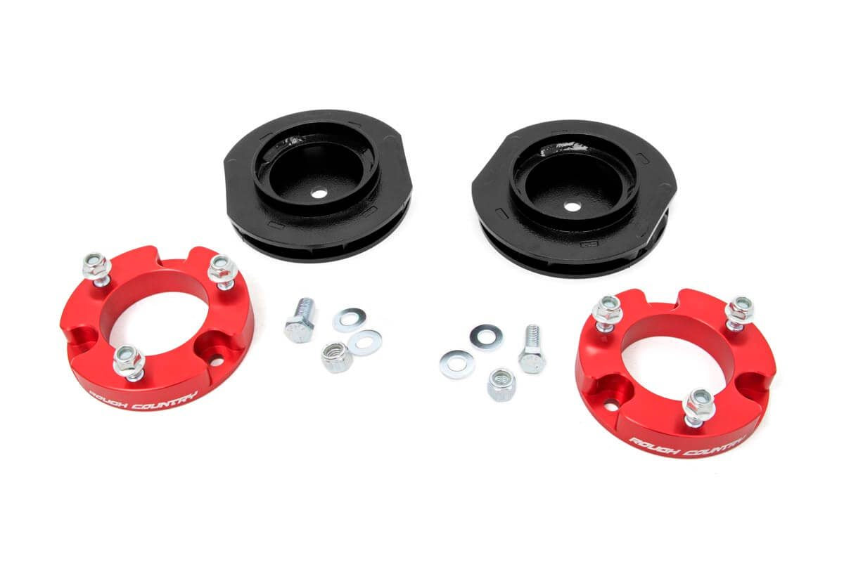 Fits Toyota 4Runner 2WD/4WD (2010-2024) 2 Inch Lift Kit; Red Spacers; 764RED