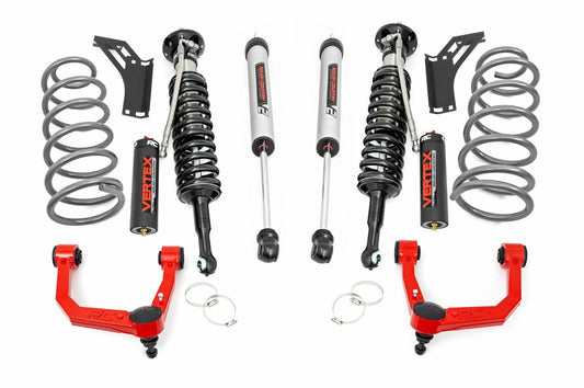 Fits 4Runner(10-24) 3" Lift Upper Control Arms RR Coils Vertex/V2 Strut 76658RED