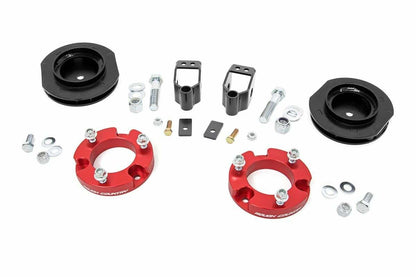 Fits Toyota 4Runner 2&4WD (2010-2024) 2" Lift Kit; X-REAS; Red Spacers; 767RED