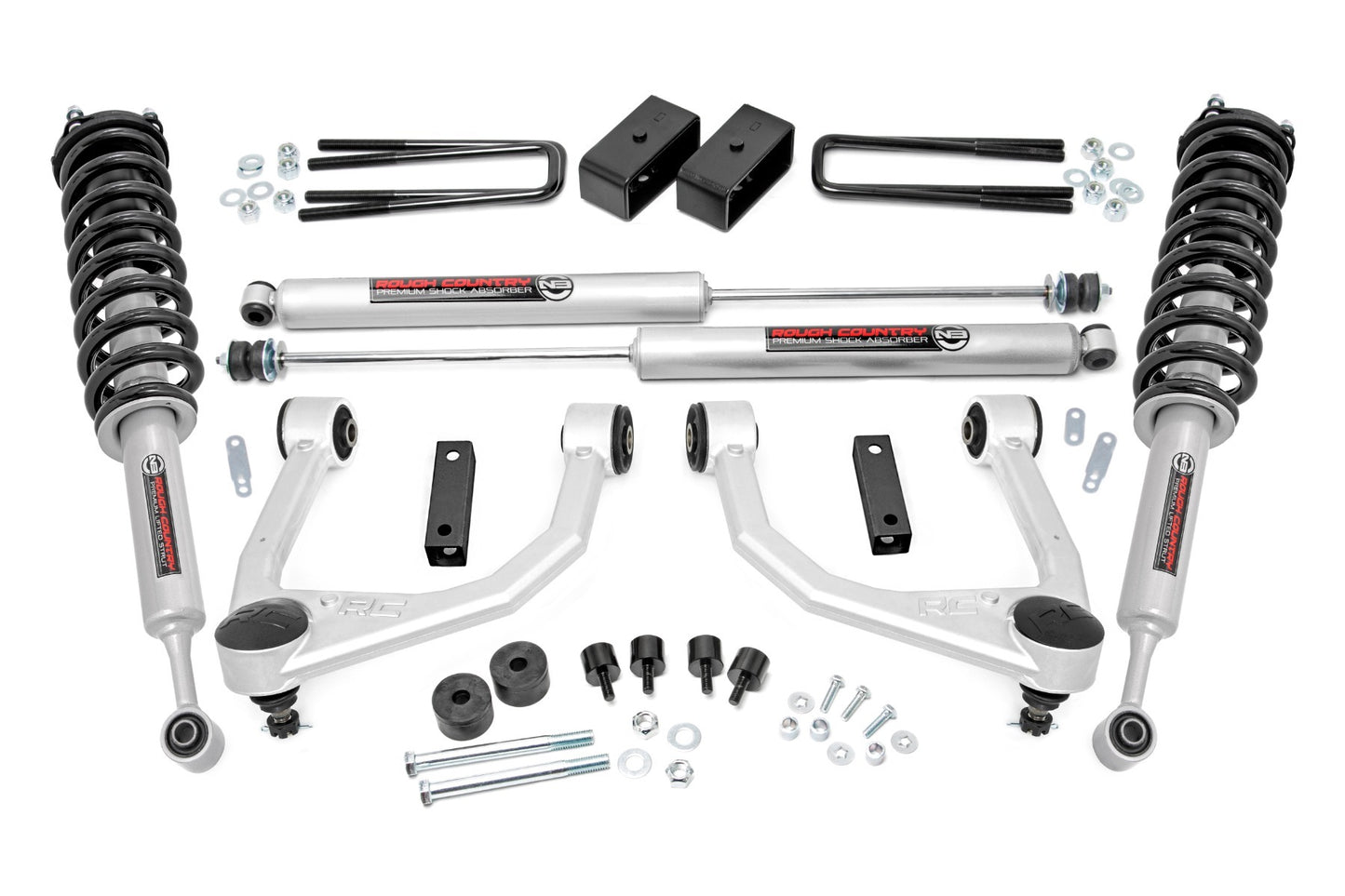 Fits Toyota Tundra 2WD/4WD (2007-2021) 3.5 Inch Lift Kit; N3 Struts; 76831