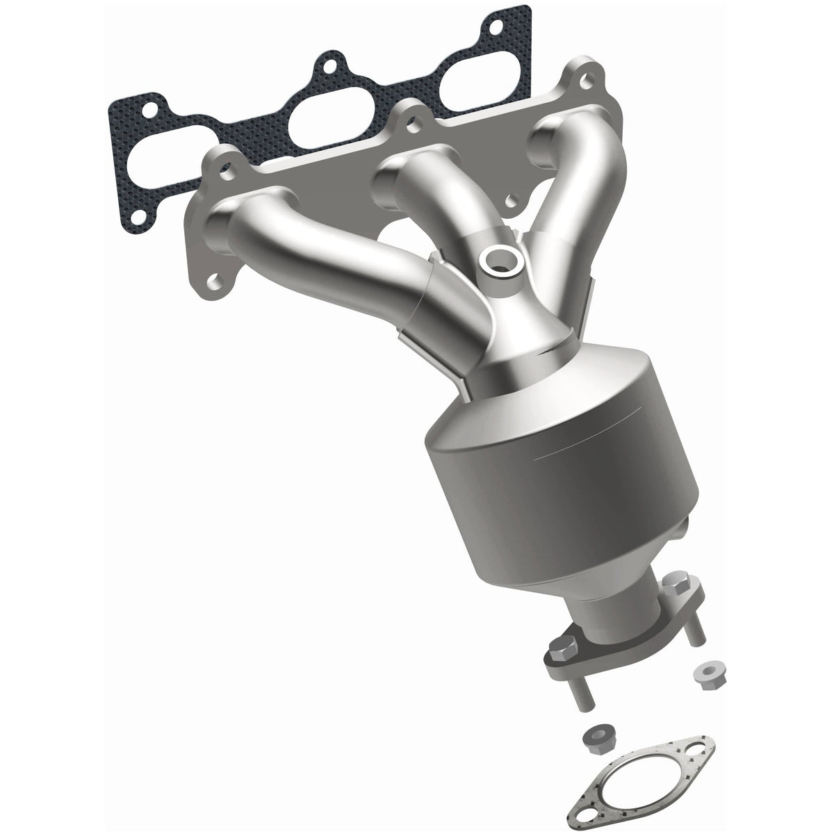 Catalytic Converter with Integrated Exhaust Manifold for HM Grade Federal / EPA Compliant Direct-Fit Manifold Catalytic