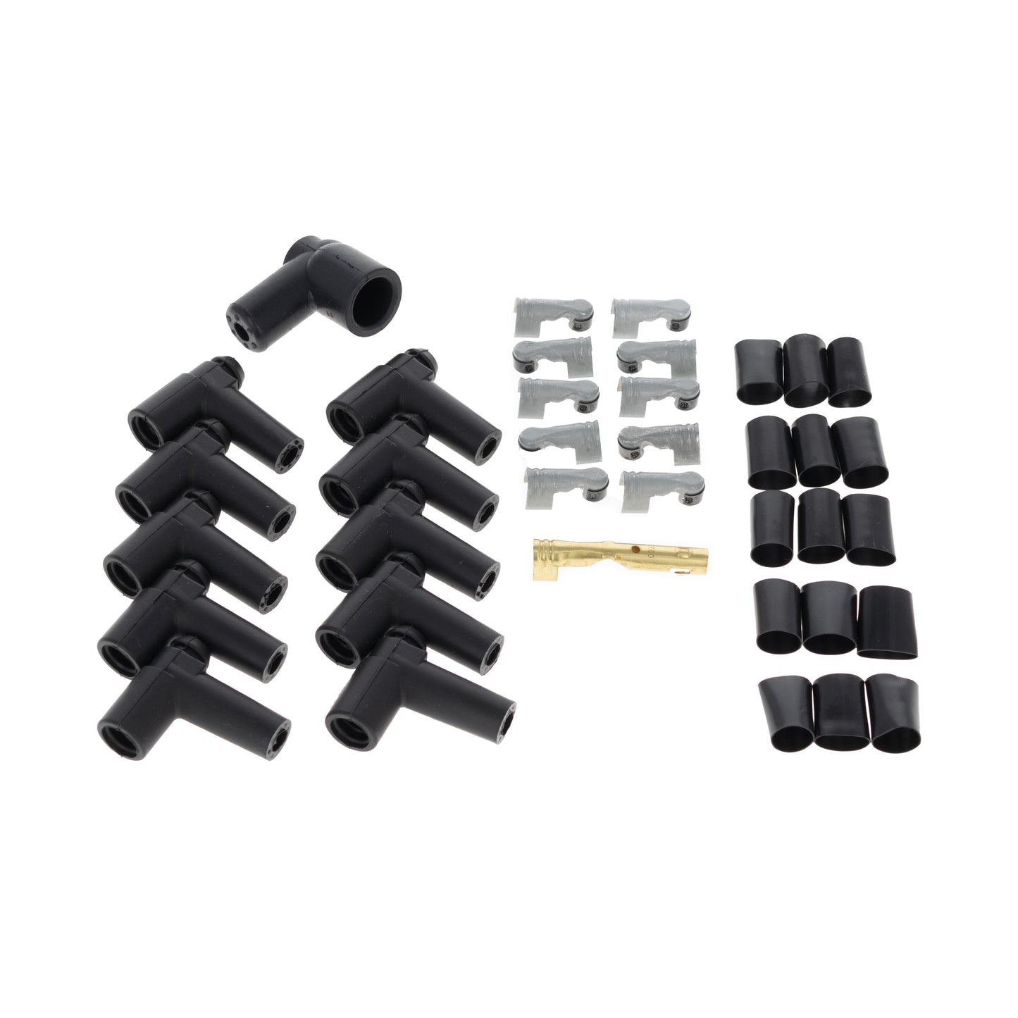 Spark Plug Wire Set Universal 10.4mm Silicone Spiro Pro 409 409 180? Black 79092