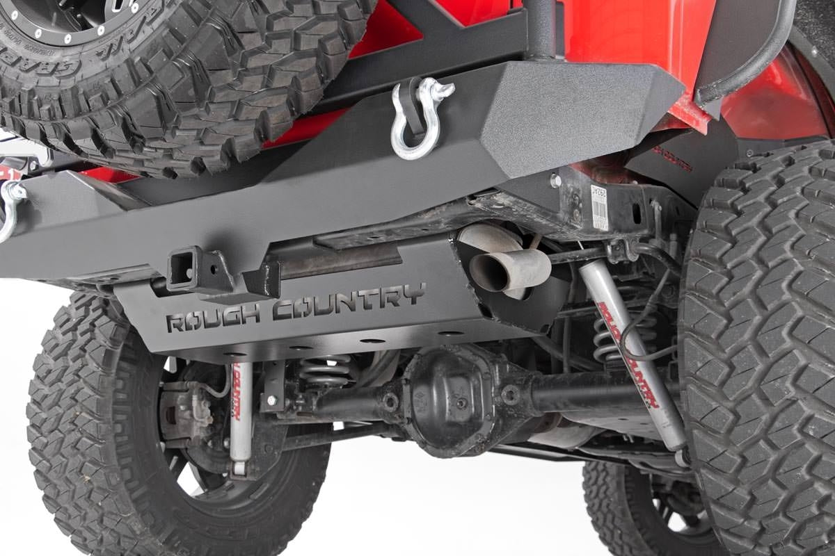 Fits Jeep Wrangler JK/Wrangler Unlimited (2007-2018) Muffler Skid Plate; 779