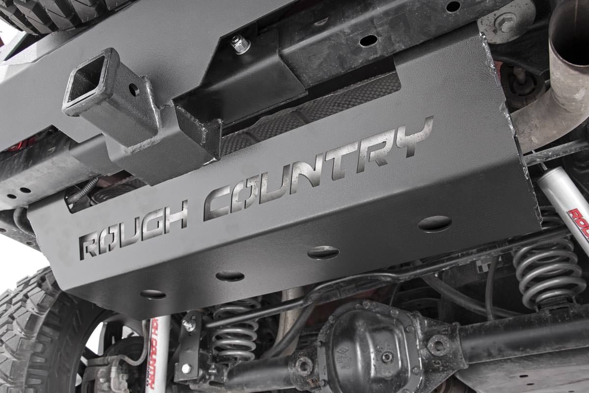 Fits Jeep Wrangler JK/Wrangler Unlimited (2007-2018) Muffler Skid Plate; 779