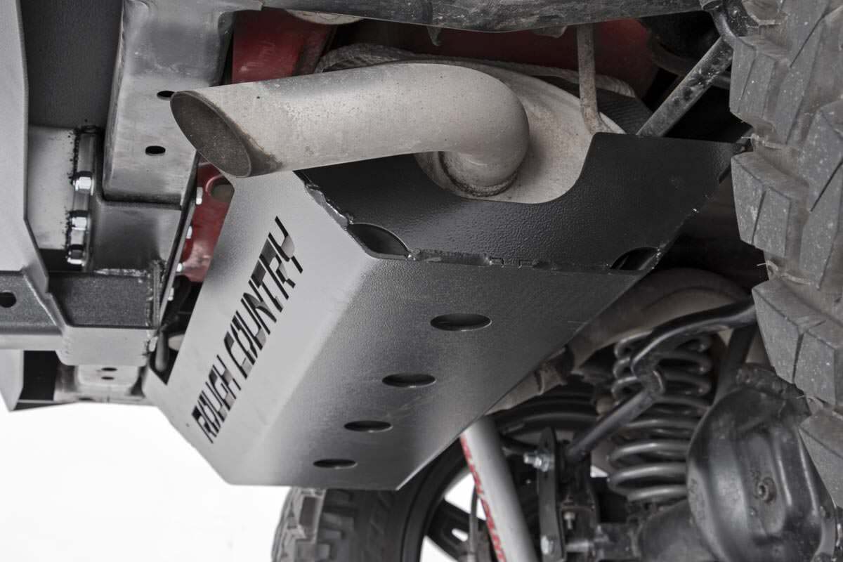 Fits Jeep Wrangler JK/Wrangler Unlimited (2007-2018) Muffler Skid Plate; 779