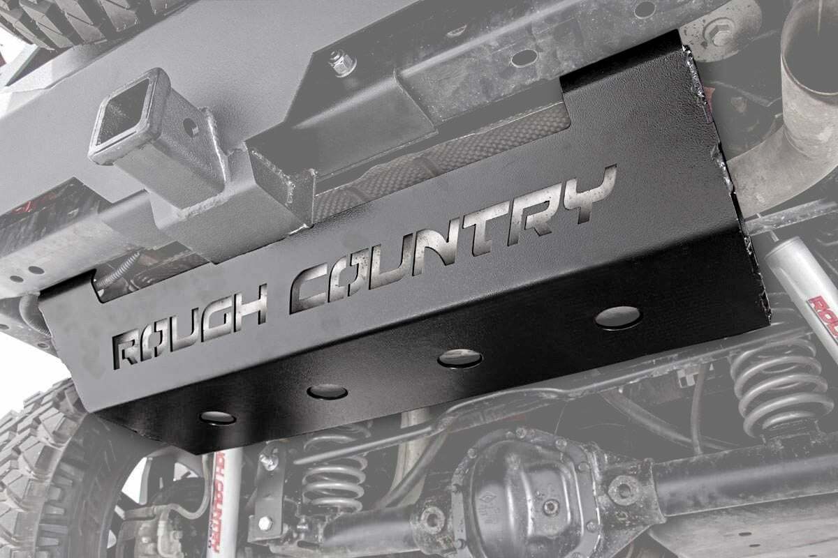Fits Jeep Wrangler JK/Wrangler Unlimited (2007-2018) Muffler Skid Plate; 779