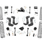 Fits Jeep Wrangler Unlimited 4WD (20-23) 3.5" Lift Kit; C/A Drop; Diesel; 78130