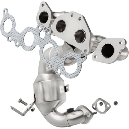 Catalytic Converter with Integrated Exhaust Manifold for HM Grade Federal / EPA Compliant Direct-Fit Manifold Catalytic