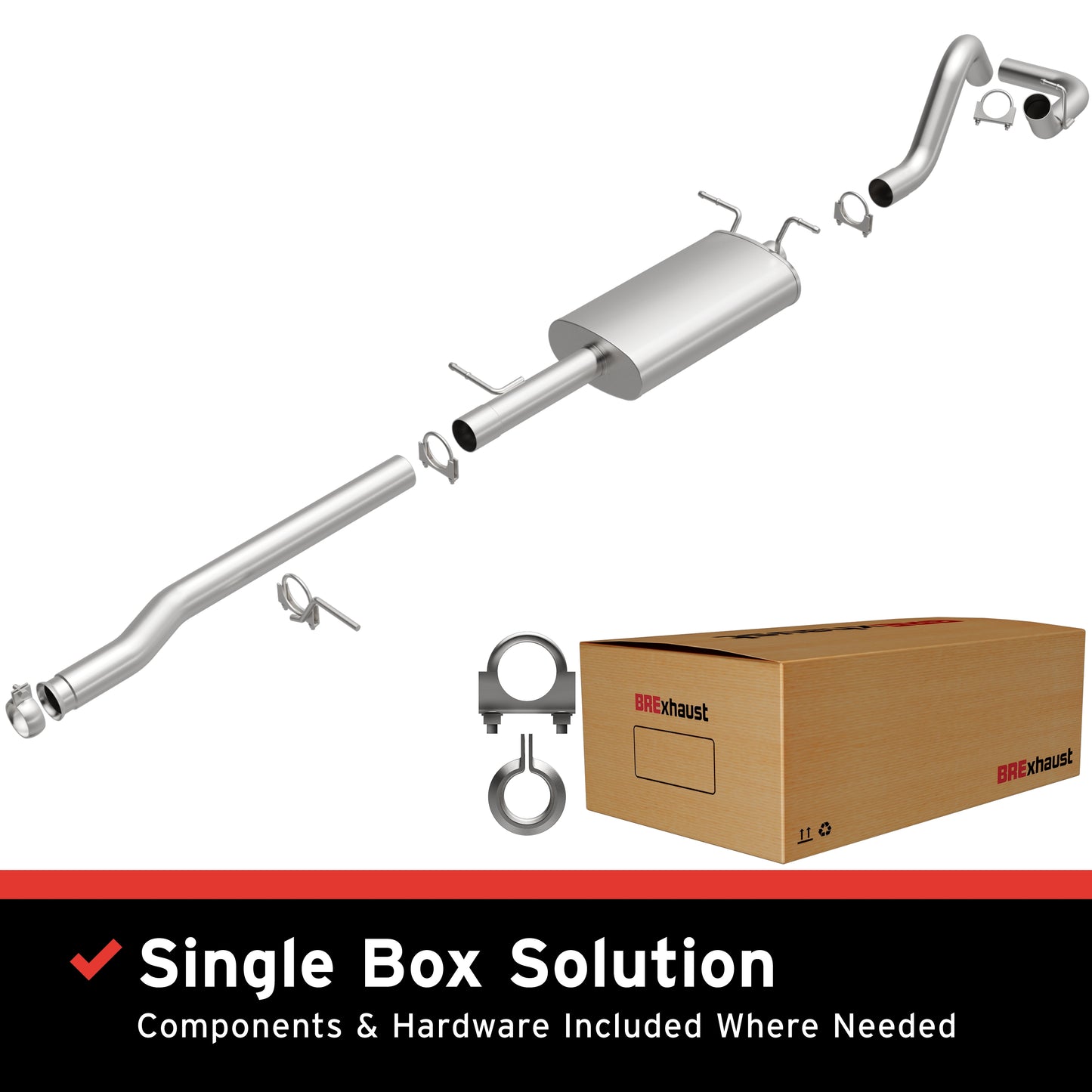 2009-2013 Chevy Silverado 1500 Direct-Fit Replacement Exhaust System 106-0507