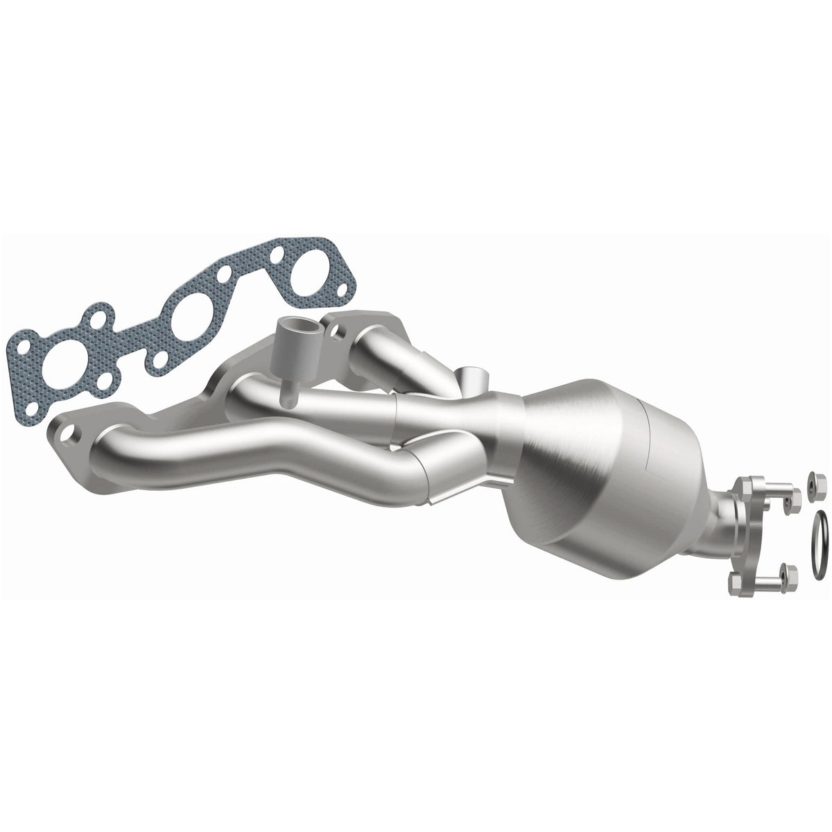 Catalytic Converter with Integrated Exhaust Manifold for HM Grade Federal / EPA Compliant Direct-Fit Manifold Catalytic